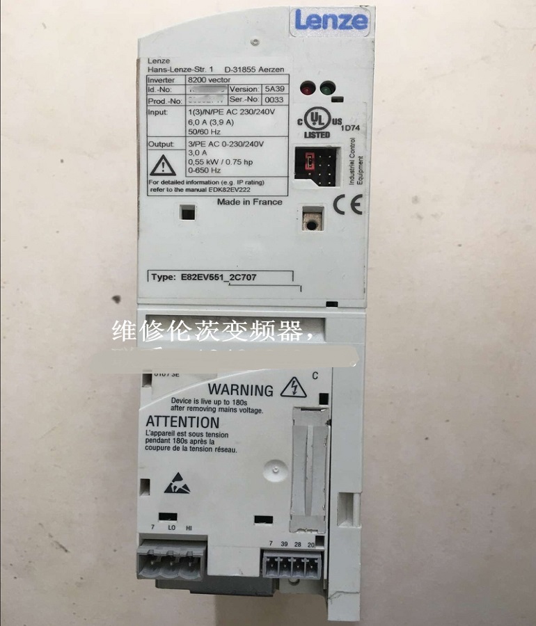  Lenze倫茨驅動器E82EV551_2C707維修 倫茨變頻器E82EV551_2C707 Lenze Lenz driver e82ev551_ 2c707 maintenance of Lenz inverter e82ev551_ 2C707